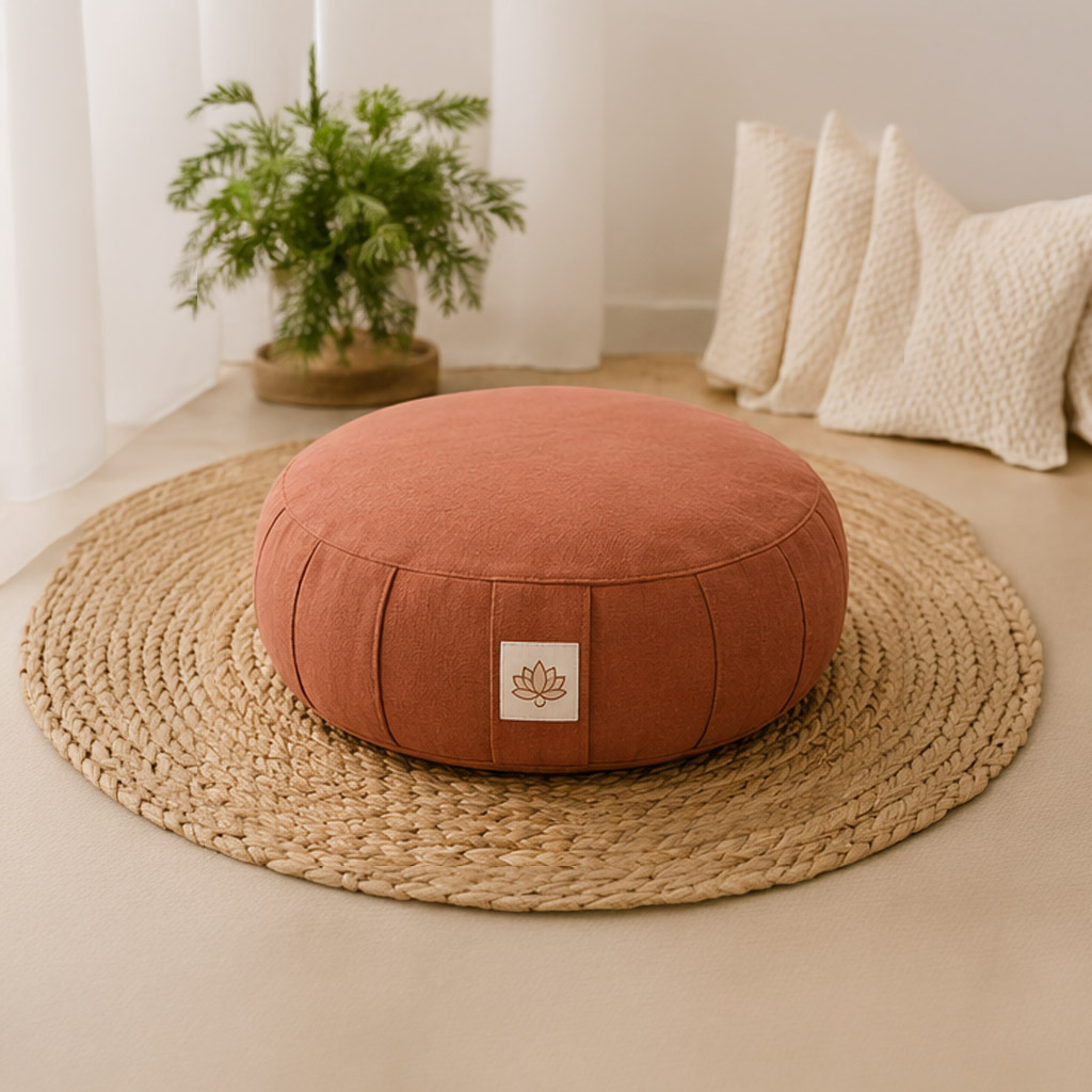 almohadonterracota Almohadón de meditación color terracota