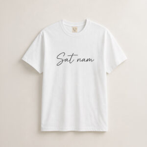 Remera Sat Nam blanca de algodón