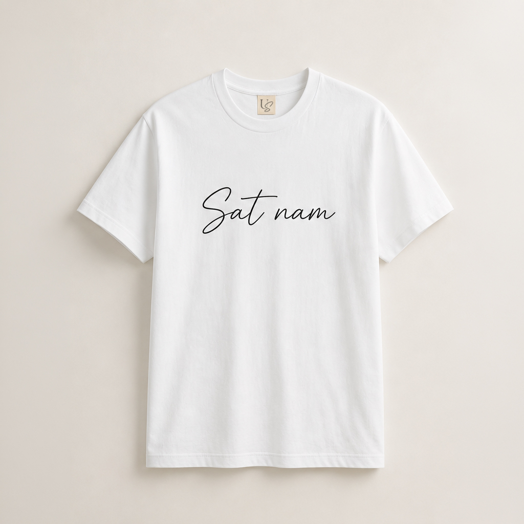 satnamblanca1 Remera Sat Nam blanca de algodón