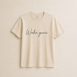 Remera Wahe Gurú beige de algodón